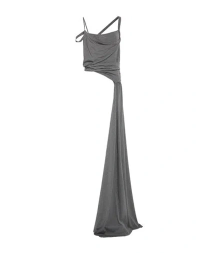 Attico The  Woman Top Grey Size 8 Viscose, Elastane In Gray