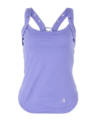 Attico The  Woman Top Purple Size 6 Cotton