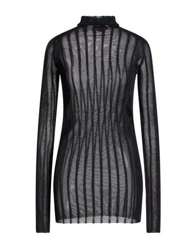Attico The  Woman Turtleneck Black Size 6 Viscose, Alpaca Wool, Polyamide