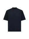 Attico The  Women Black “kilie” Oversized T-shirt In Blue
