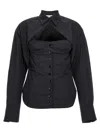 Attico Black Regular Solid Shirt In Black