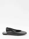 Attico Cloe Ballerinas In Black