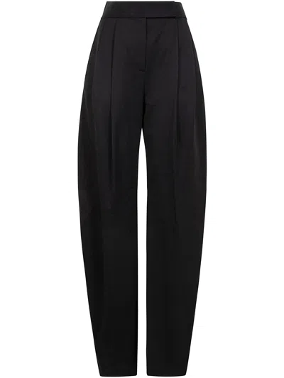 Attico The  Women Gabardine Long Pant In Black