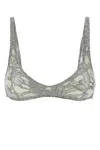 Attico The  Women Grey Lace Bra