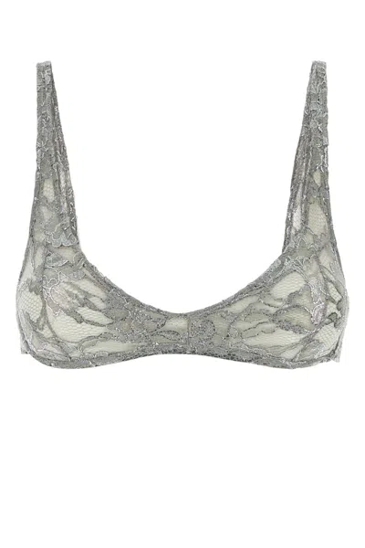 Attico The  Women Grey Lace Bra