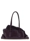 Attico Dark Purple La Passeggiata Small Shoulder Bag