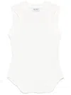 Attico Reese Cotton Jersey Tank Top In White