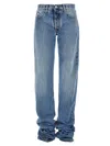Attico Blue Long Jeans In Blue