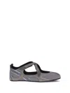 Attico Nomad Ballerinas In Gray