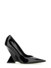 Attico Cheope 105mm Pointed-toe Pumps In Black