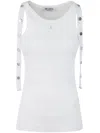 Attico The  Ribbed Tank Top In White