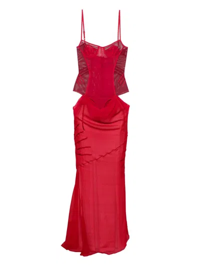 Attico The  Women Silk Long Dress
