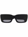 Attico Marfa Rectangular Sunglasses In Multicolor