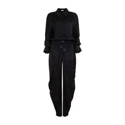 Attico The  Women The  Overall Jumpsuit In Black