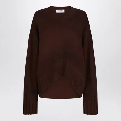 Attico Brown Wool And Cashmere Sweater