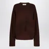Attico Brown Wool And Cashmere Sweater In Brown