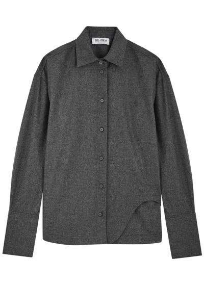 ATTICO THE ATTICO WOOL-BLEND SHIRT