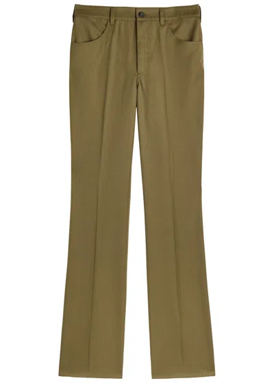Attico The  Wool Trousers In Brown