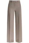 Attico Woolen Cigarette Pants For Women In Cream
