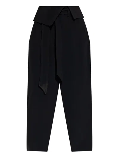 ATTICO THE ATTICO WRAP-EFFECT BELTED TROUSERS