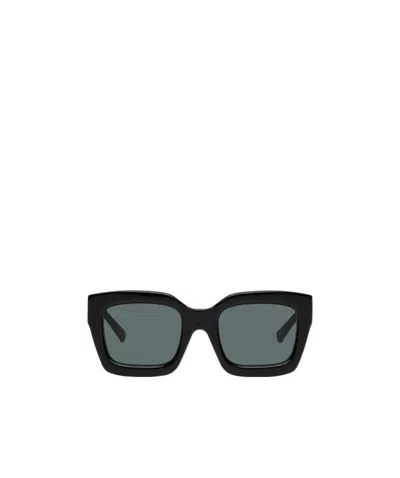 Attico The  X Linda Farrow Logo Sunglasses In Green