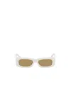 Attico The  X Linda Farrow Sunglasses In White