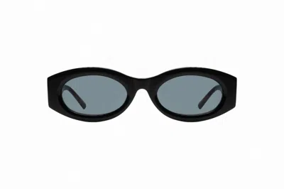 Attico Black Linda Farrow Edition Berta Sunglasses