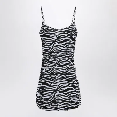 ATTICO THE ATTICO ZEBRA BEACH COVER-UP IN STRETCH FABRIC