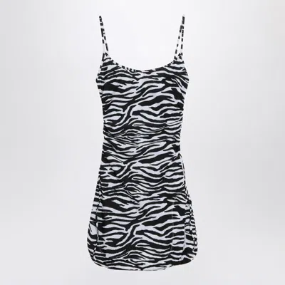ATTICO THE ATTICO ZEBRA BEACH COVER-UP IN STRETCH FABRIC