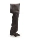 Attico Thigh High Boot Robin Otk In Brown