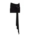 Attico Tie-waist Miniskirt In Black
