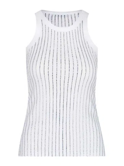 ATTICO TOP WITH CRYSTALS