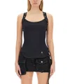 Attico Women's Tops With Logo Top In Black