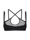 Attico Amos Criss-cross Bralette Top In Black