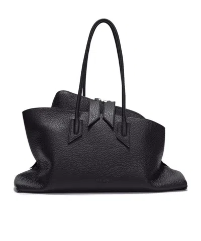 Attico Top Handle Handbag In Black