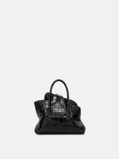 Attico ''la Passeggiata Mini'' Black Top Handle In Multi