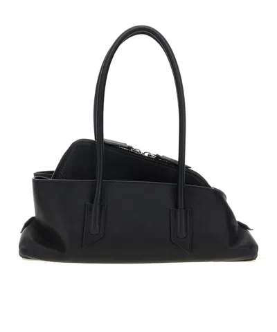 Attico Top Handle Shoulder Bag In Black