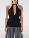Attico Buckle-fastening Halterneck Blouse In Schwarz