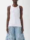 Attico Top With Crystals In Silver