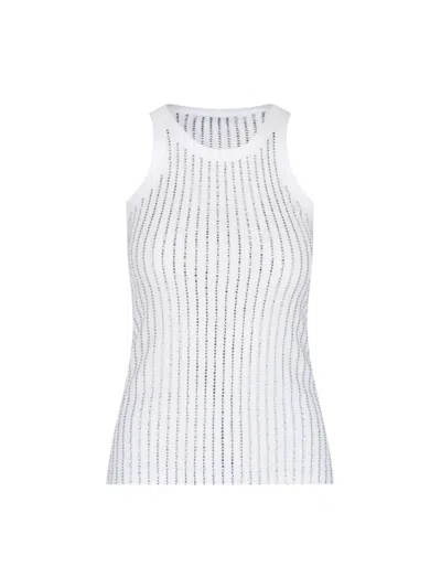 ATTICO TOP WITH CRYSTALS