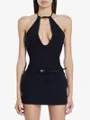 Attico Top With Strap In Black