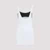 Attico Light Blue Flat Ribbed Tank Top