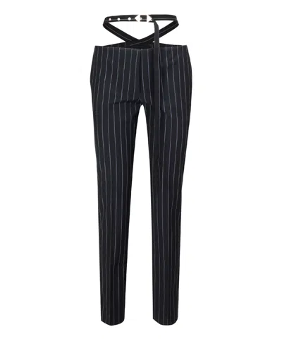 Attico Celebrated Trousers In Blue