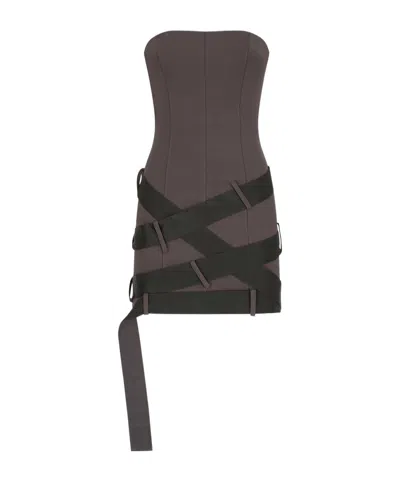 Attico Tube Top Dress In Multicolor