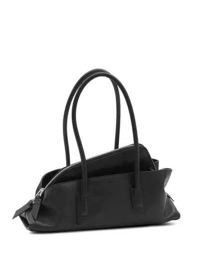 Attico Tubular-handle Zip-top Bag In Black