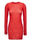 Attico Red And Pink Mini Dress In Red
