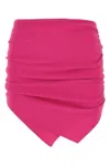 Attico Tyrian Purple Stretch Polyester Mini Skirt In Purple