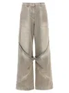 Attico Low-rise Wide-leg Jeans
