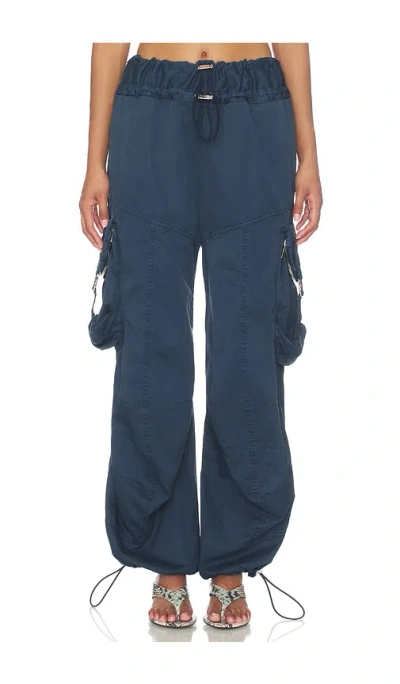 Attico Utility Balloon Pant In Blue