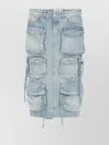 Attico Cargo Denim Skirt